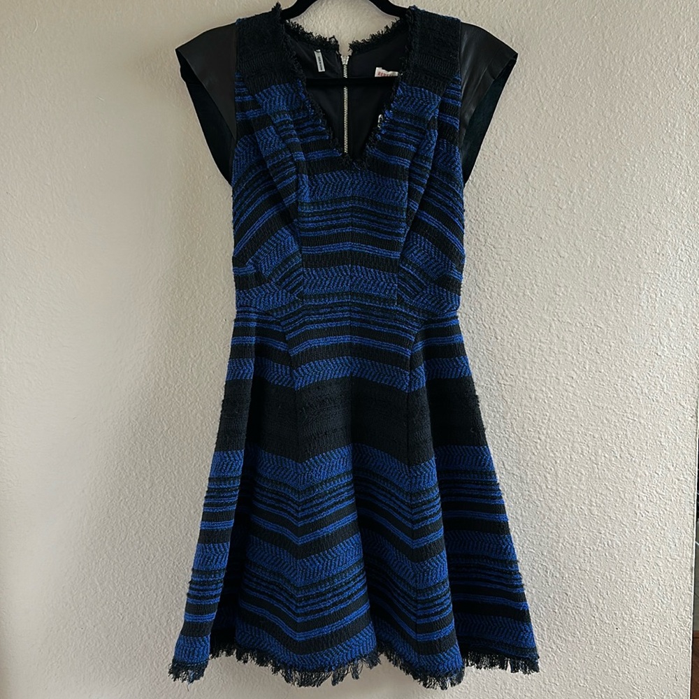 Rebecca Taylor SS Stripe Tweed Dress